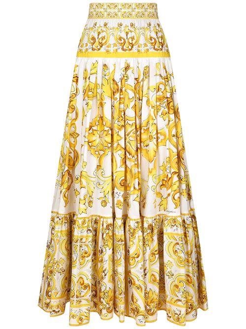 Midi skirt with majolica print Dolce & Gabbana | F4CX0THH5A5HG3TN